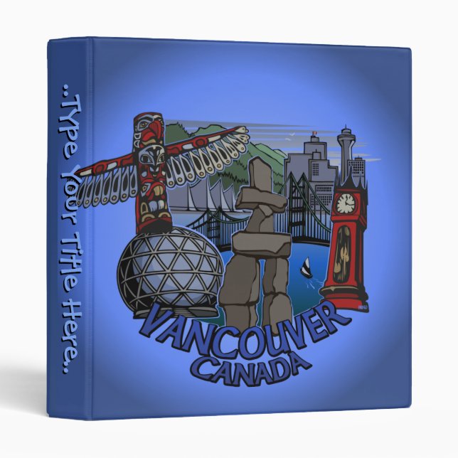Vancouver Binder Personalized Vancouver Art Binder (Front/Spine)