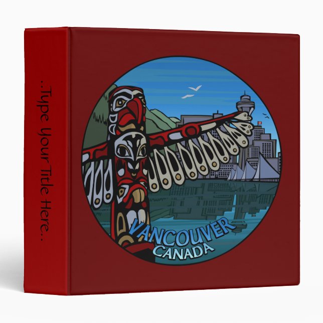 Vancouver Binder Personalized Vancouver Art Binder (Front/Spine)