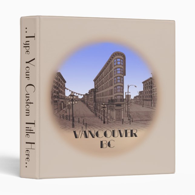 Vancouver Binder Personalized Vancouver Art Binder (Front/Spine)