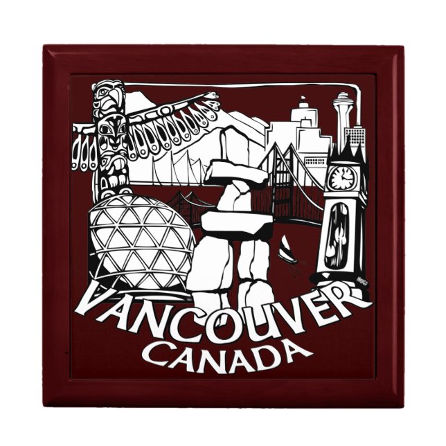 Vancouver Box Vancouver Landmarks Souvenir Giftbox (Front)