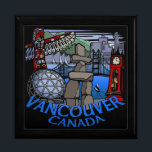 Vancouver Box Vancouver Landmarks Souvenir Giftbox<br><div class="desc">Vancouver Canada Keepsake Box Cool Vancouver Totem Poles Souvenir Box Autumn Vancouver Keepsake Box Vancouver BC Stanley Park Souvenir Gift Box Vancouver BC Jewelery Box Vancouver Keepsakes & Mementos Classic Souvenirs Vancouver Boxes Gifts & Vancouver Souvenirs for Men Women Kids Home & Office Vancouver Souvenir Gift Box Vancouver Painting by...</div>