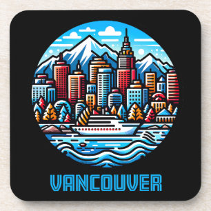 Vancouver British Columbia Canada Beverage Coaster