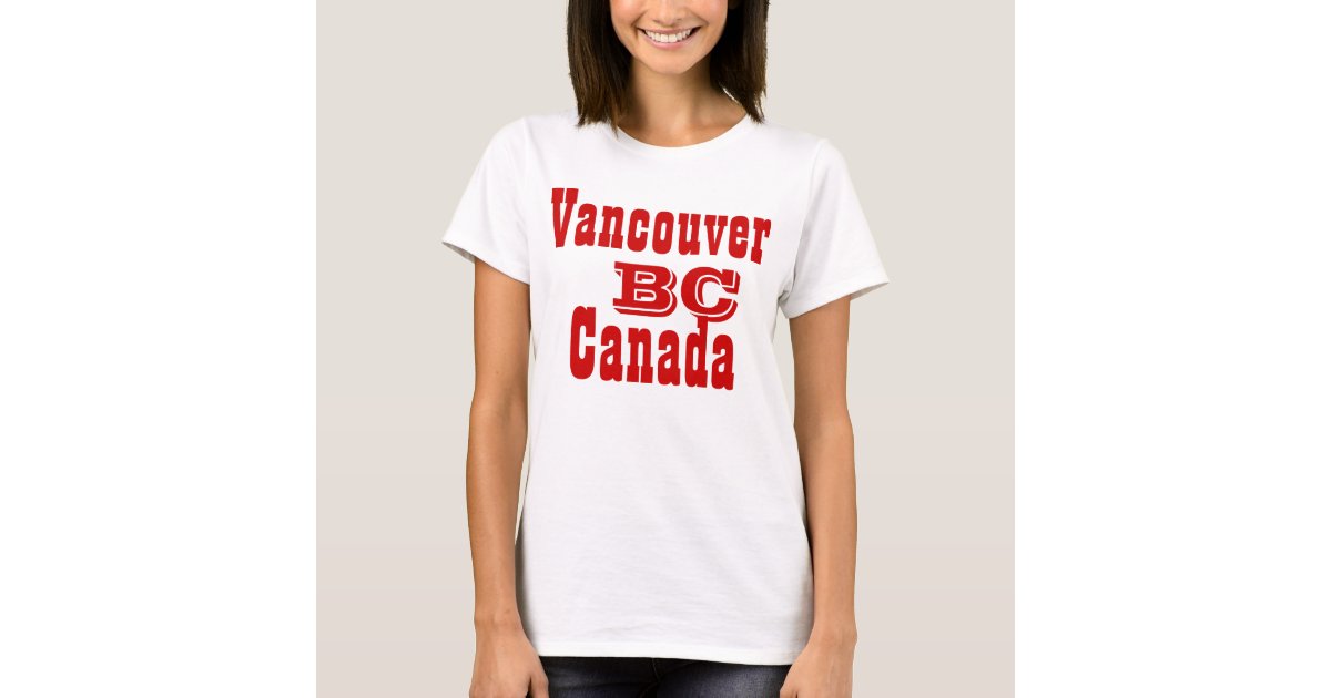 Vancouver british columbia Canada T-Shirt | Zazzle