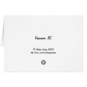 Vancouver, British Columbia Cards (Back Horizontal)