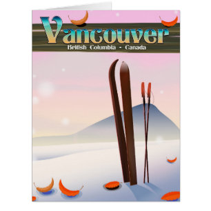 Vancouver British Columbia ski poster