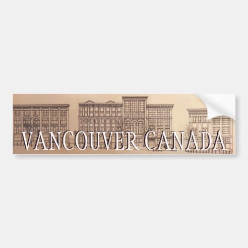 Vancouver Bumper Sticker Vancouver Souvenir Gifts