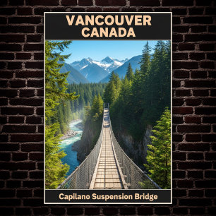 Vancouver, Canada: 1960s Vintage Travel Poster