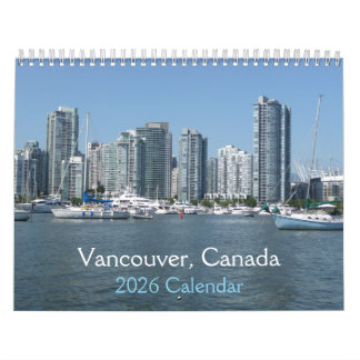 Vancouver, Canada 2026 Calendar