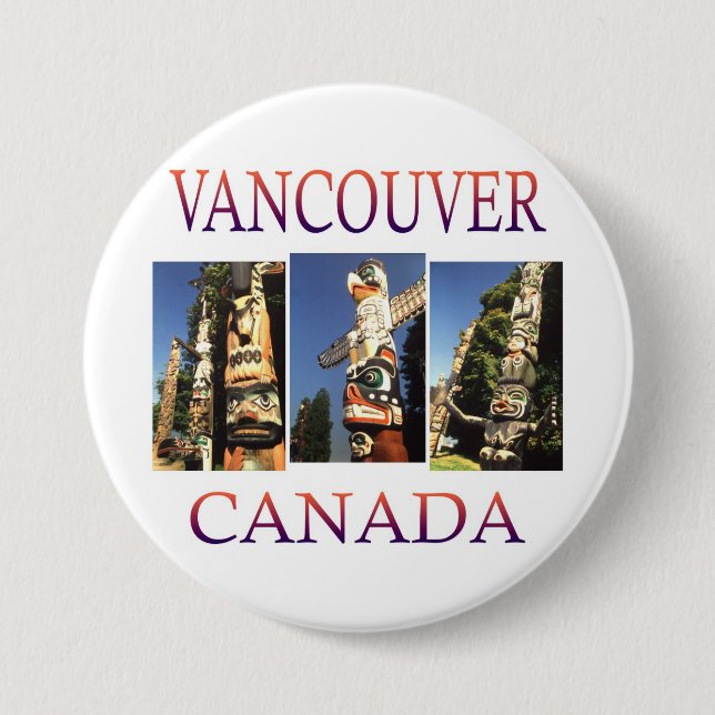 Vancouver Canada Button (Front)