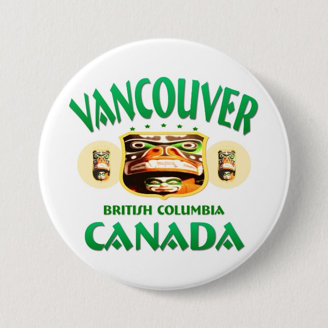 Vancouver Canada Button (Front)