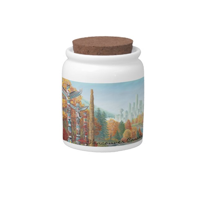 Vancouver Canada Candy Jar (Front)
