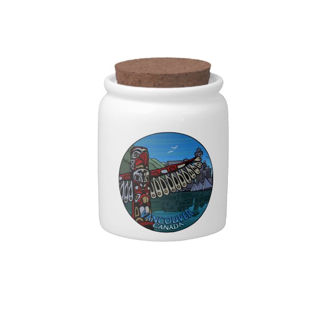 Vancouver Canada Candy Jar Vancouver Souvenirs (Front)