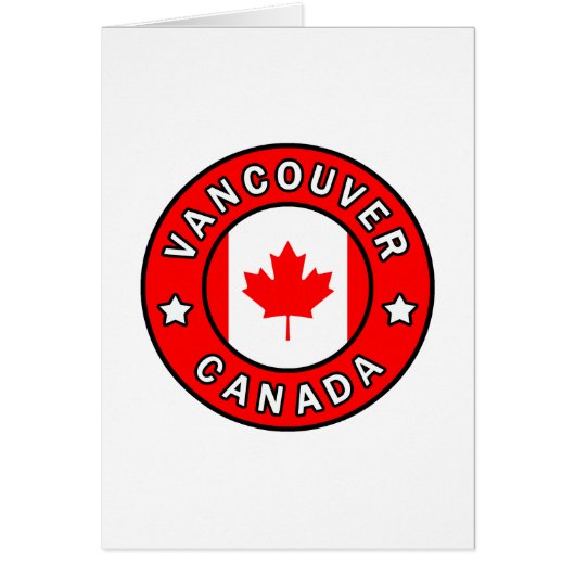 Vancouver Canada Cards (Front)