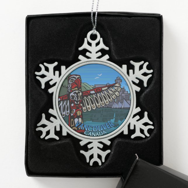 Vancouver Canada Christmas Ornaments Personalized (Box)