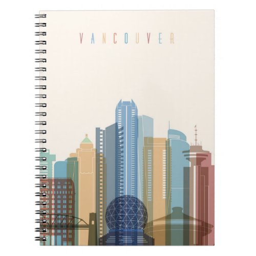 Vancouver Canada  City Skyline Notebook