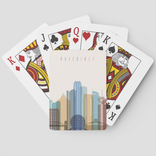 Vancouver, Canada | City Skyline Poker Cards (Back)