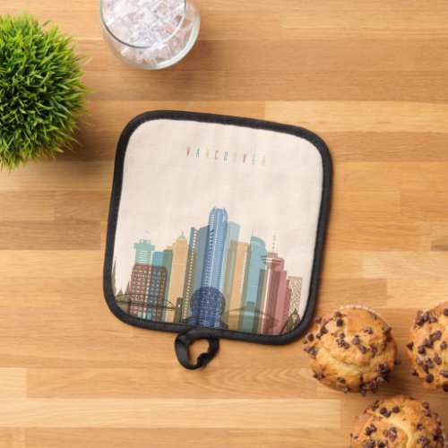 Vancouver Canada  City Skyline Pot Holder