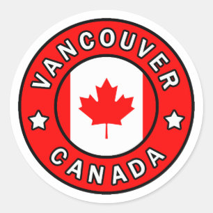 Vancouver Canada Classic Round Sticker