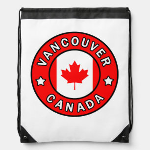 Vancouver Canada Drawstring Bag