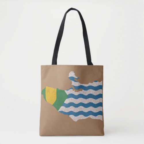 Vancouver Canada Flag and Map Tote Bag