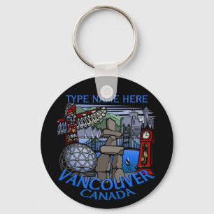 Vancouver Canada Key Chain Personalized Souvenirs