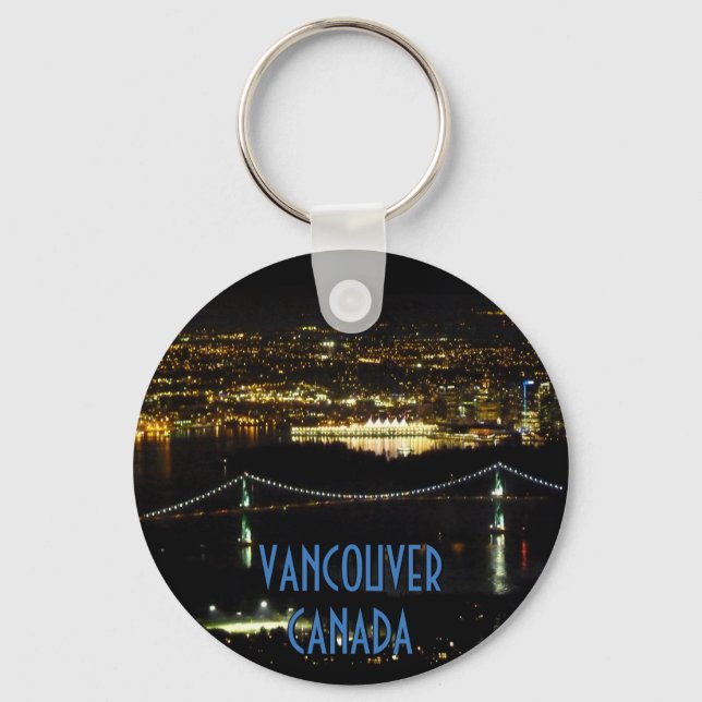 Vancouver Canada Key Chain Personalized Souvenirs (Front)