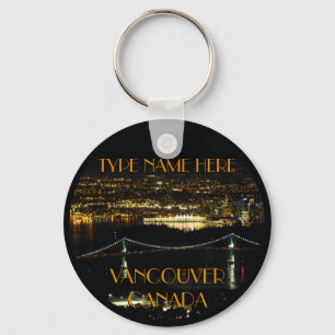 Vancouver Canada Key Chain Personalized Souvenirs