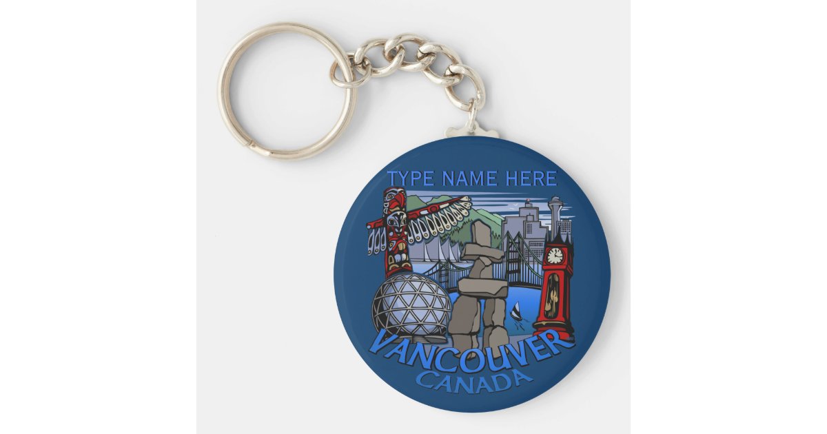 Vancouver Canada Key Chain Personalized Souvenirs