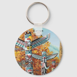 Vancouver Canada Key Chain Totem Pole Souvenirs