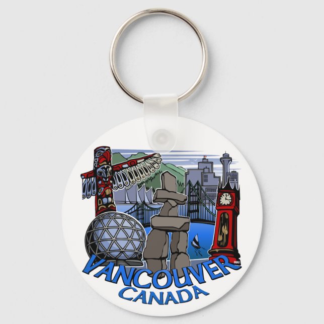 Vancouver Canada Key Chain Vancouver Souvenirs (Front)