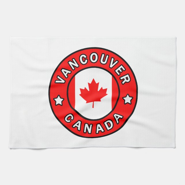 Vancouver Canada Kitchen Towel (Horizontal)