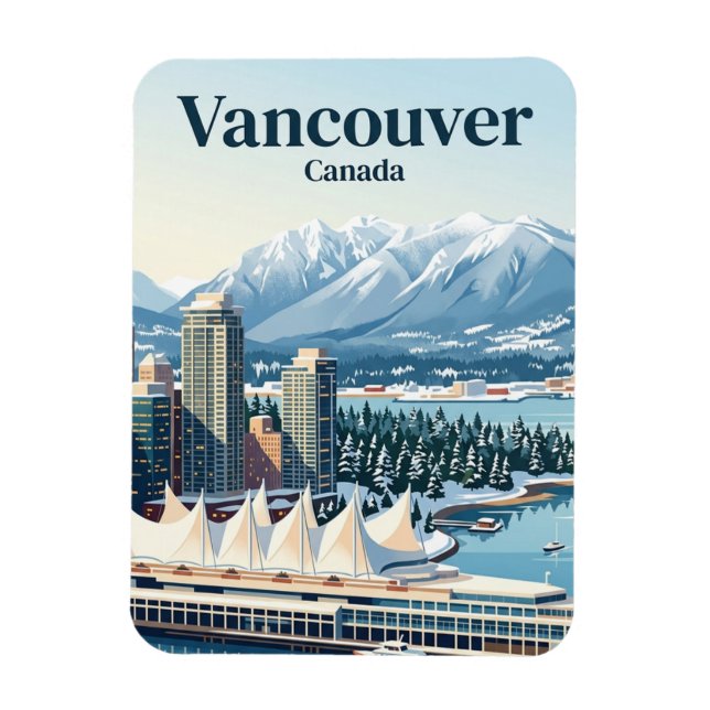 Vancouver, Canada Magnet (Vertical)