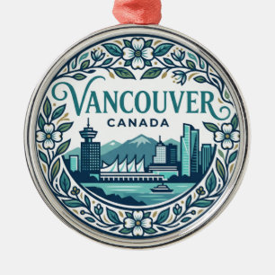 Vancouver Canada Metal Ornament