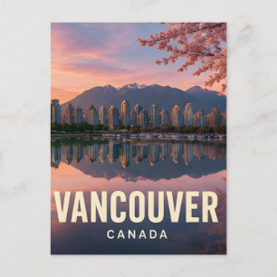 Vancouver Canada Mountain Skyline Escape Postcard