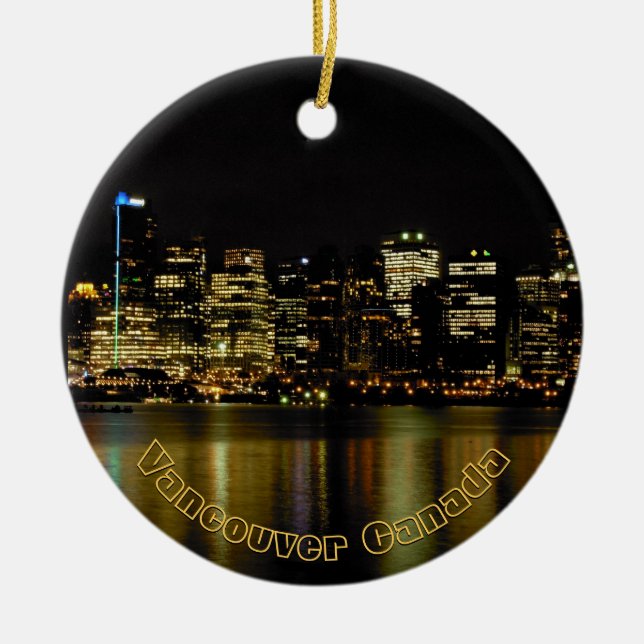 Vancouver Canada Ornament Custom Vancouver Gifts (Front)