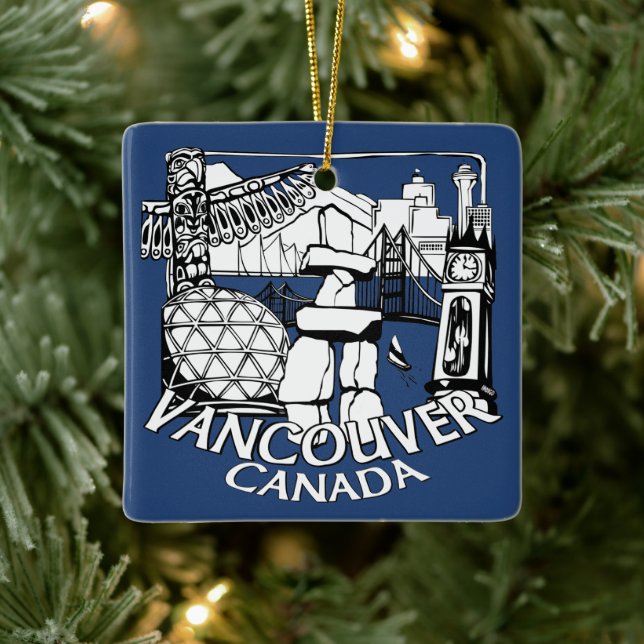 Vancouver Canada Ornament Personalized Souvenir (Tree)