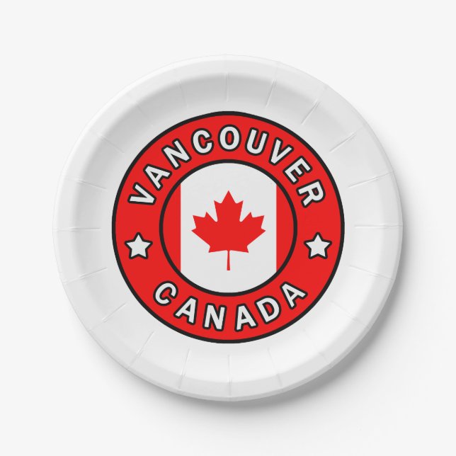 Vancouver Canada Paper Plates (Front)