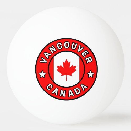 Vancouver Canada Ping Pong Ball