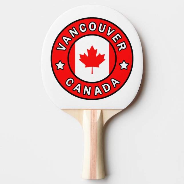 Vancouver Canada Ping-Pong Paddle (Front)