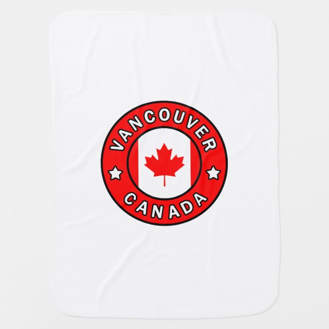 Vancouver Canada Receiving Blanket (Front)