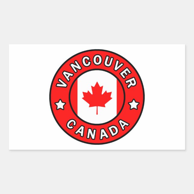 Vancouver Canada Rectangular Sticker (Front)
