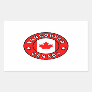 Vancouver Canada Rectangular Sticker