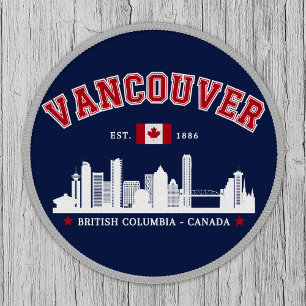 Vancouver Canada Skyline Classic City Emblem Patch