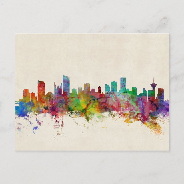 Vancouver Canada Skyline Postcard (Front)