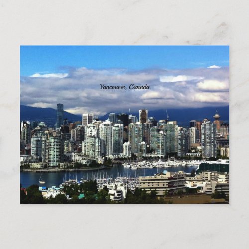 Vancouver Canada skyline  Postcard