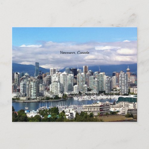 Vancouver Canada Skyline Postcard