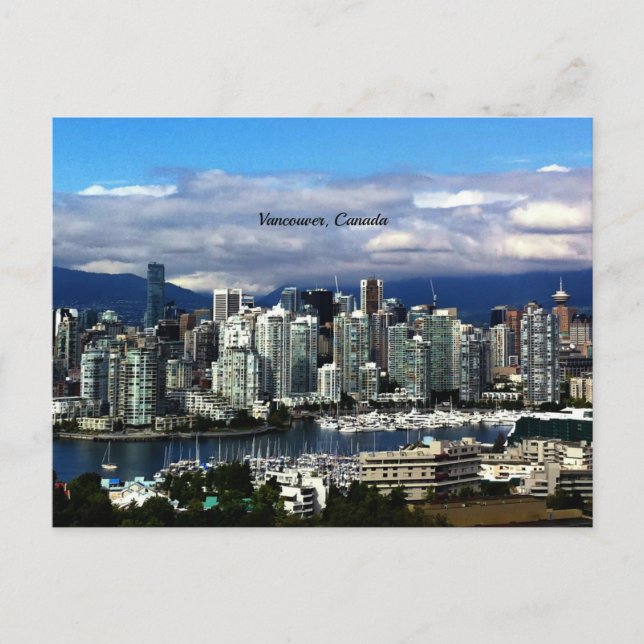 Vancouver, Canada skyline Postcard (Front)