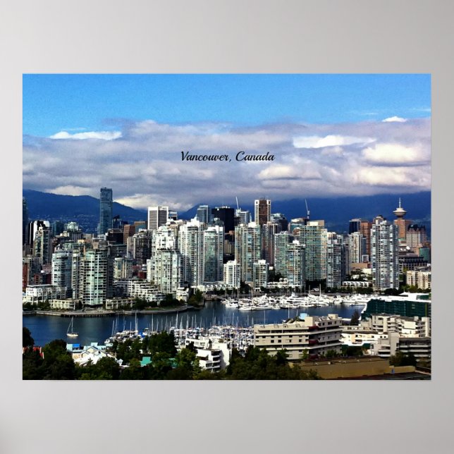 Vancouver, Canada skyline Poster (Front)