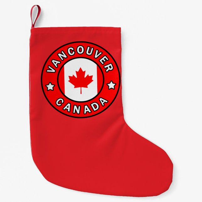 Vancouver Canada Small Christmas Stocking (Front)