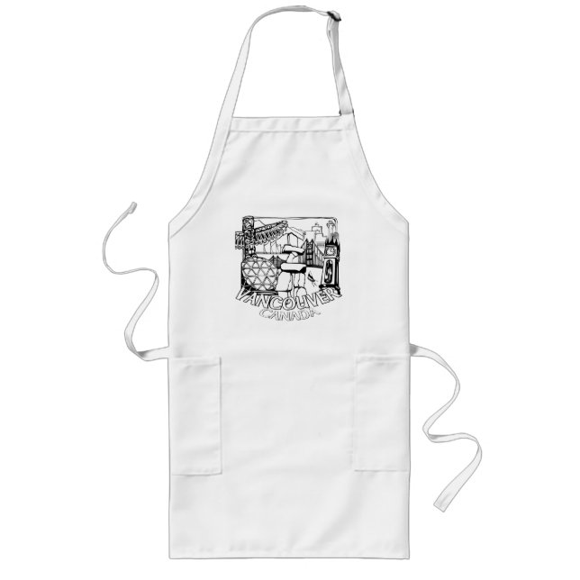 Vancouver Canada Souvenir Apron & Cooking Gifts (Front)
